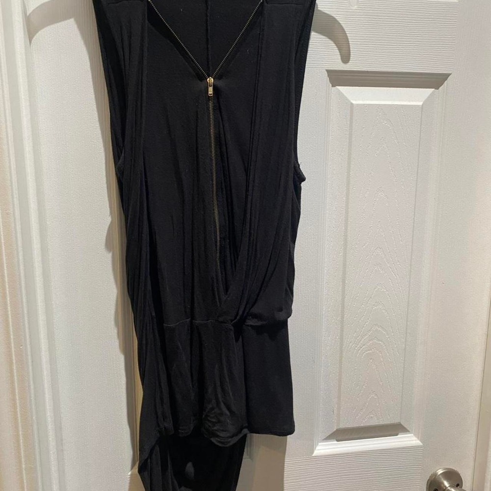 Venus black dress with zipper detail Size L